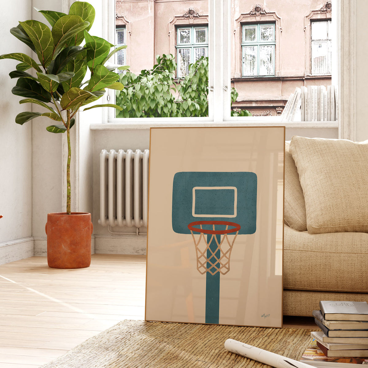 Basketball Hoop Poster
