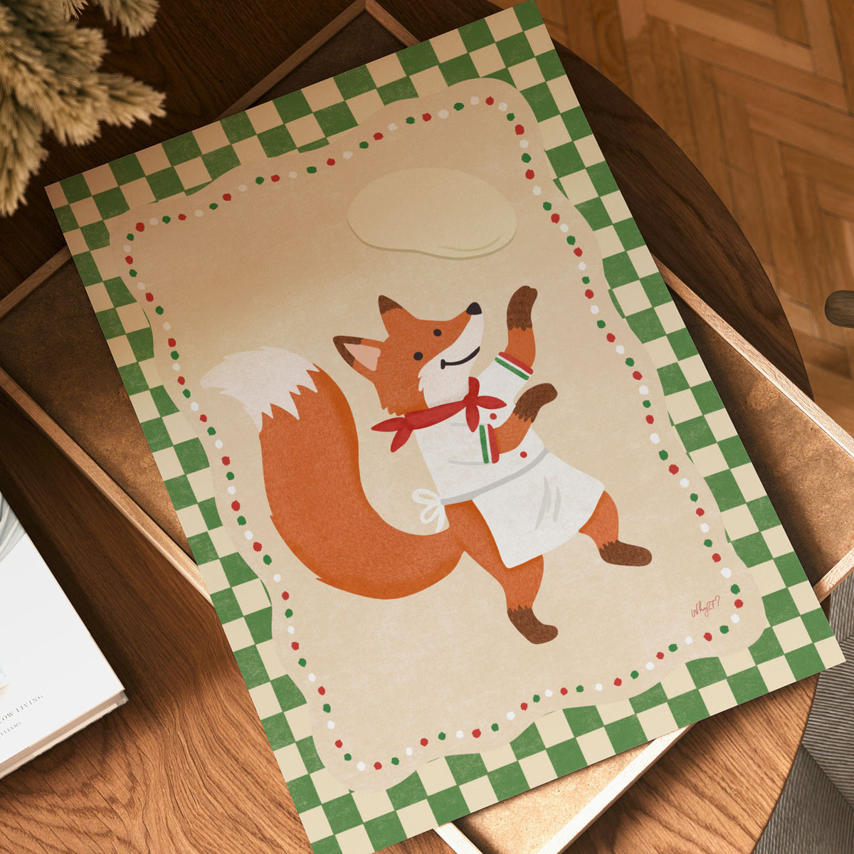 Pizza Chef Fox Poster