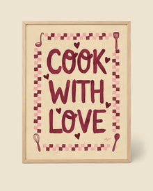 Poster „Kochen mit Liebe“