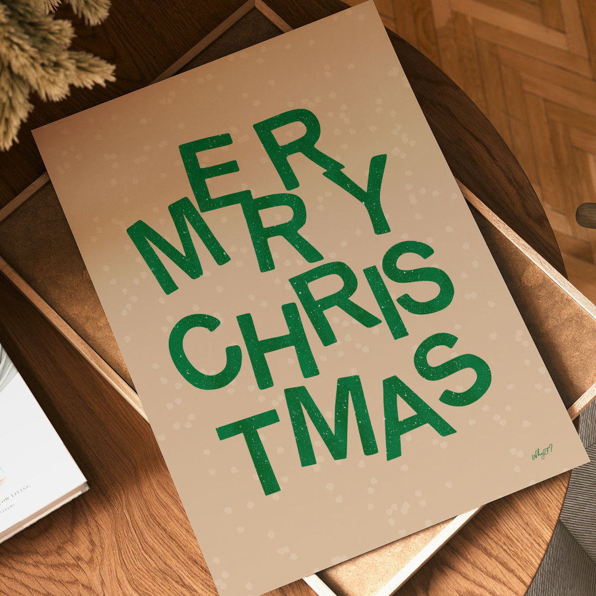 Merry Christmas Letters Poster