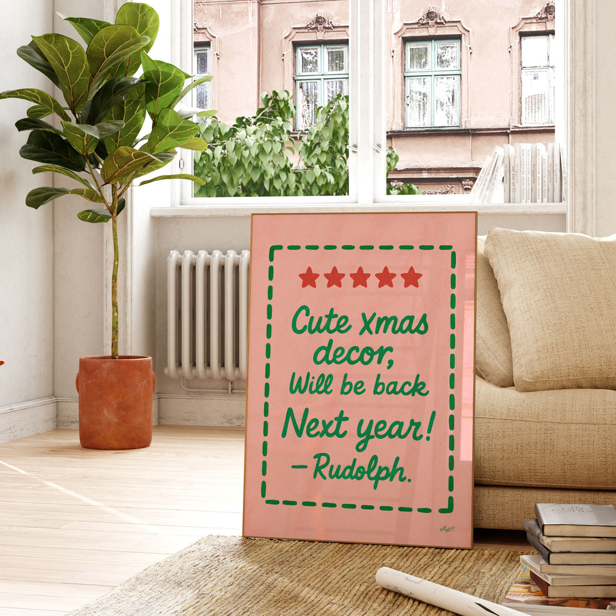 Cute Xmas Decor Poster