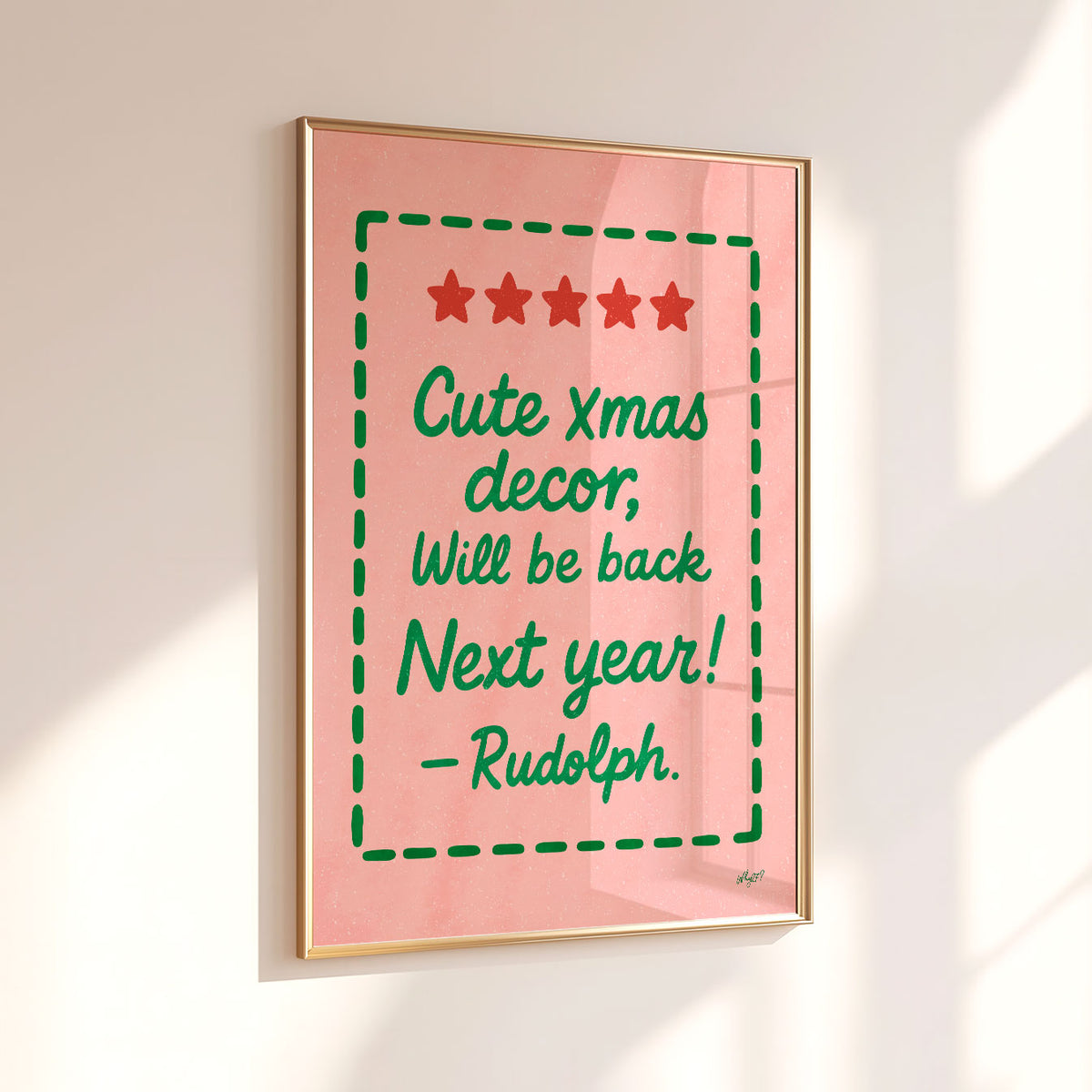 Cute Xmas Decor Poster