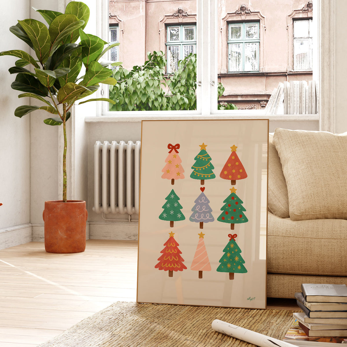 Christmas Trees Poster
