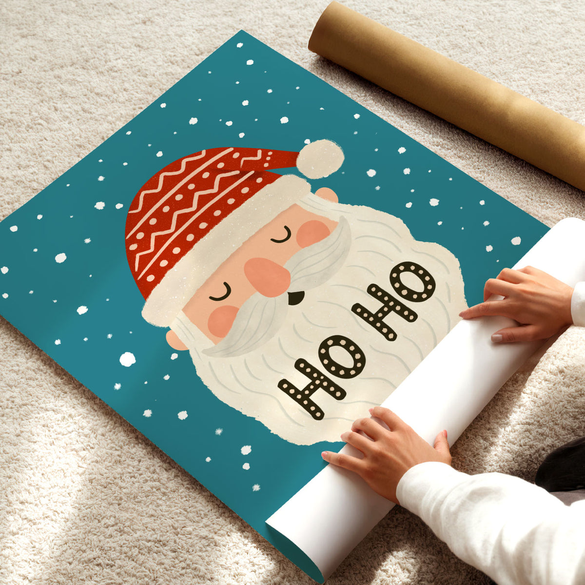 Ho Ho Santa Poster