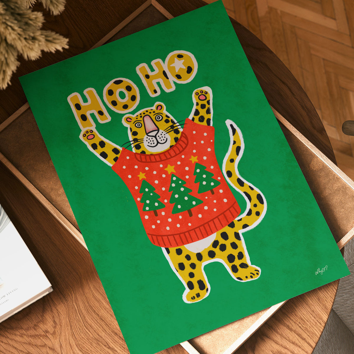 Ho Ho Leopard Poster