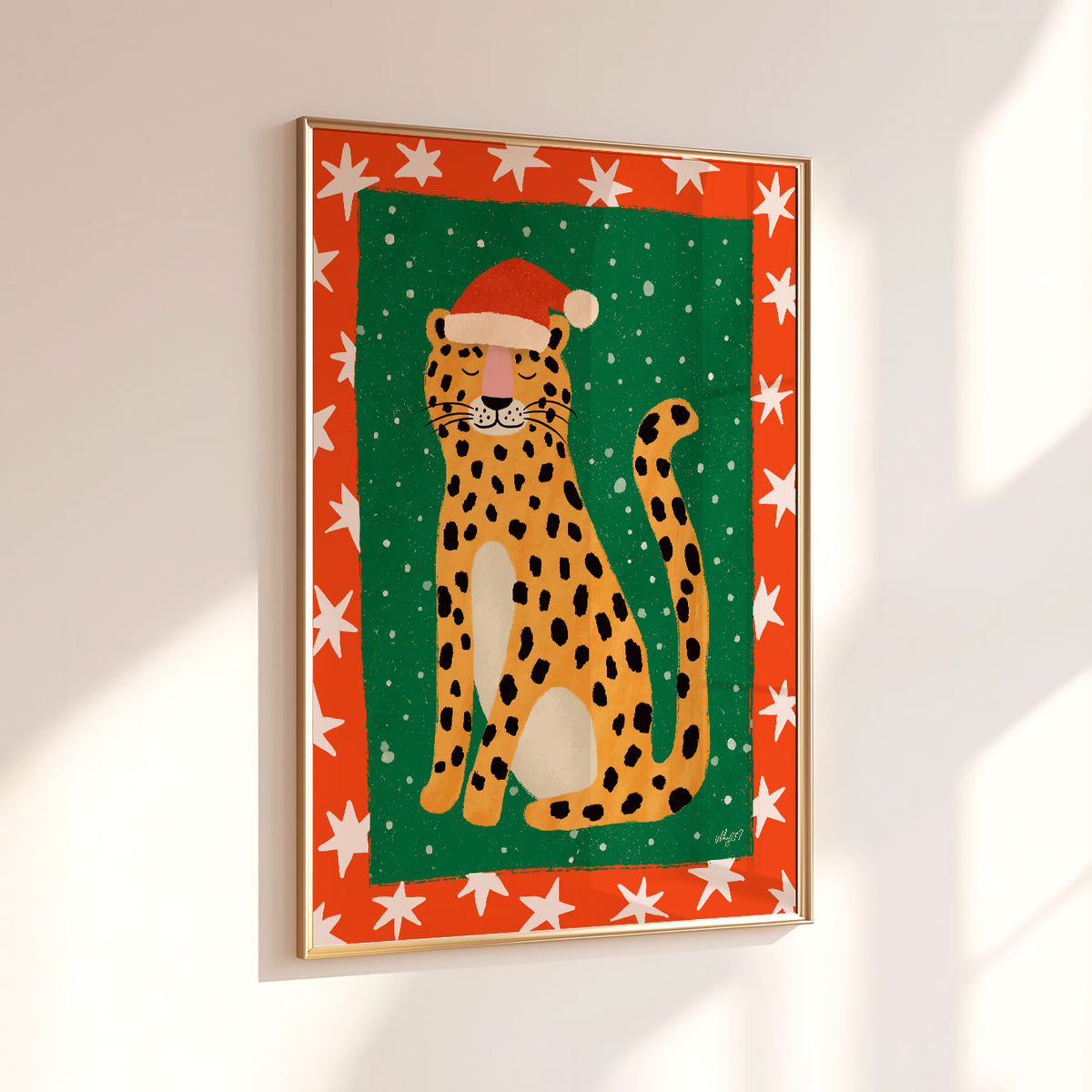 Christmas Tiger Poster