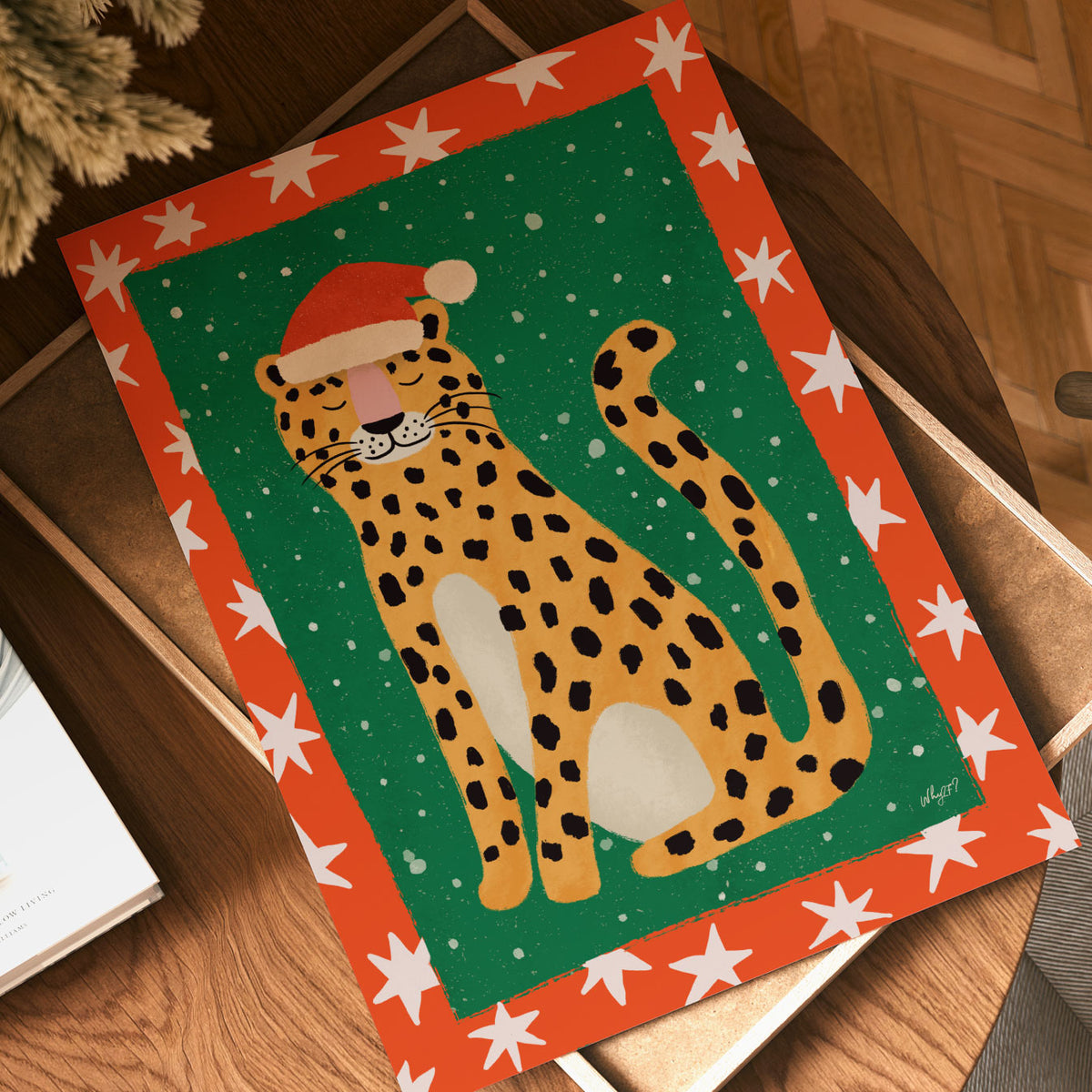 Christmas Tiger Poster