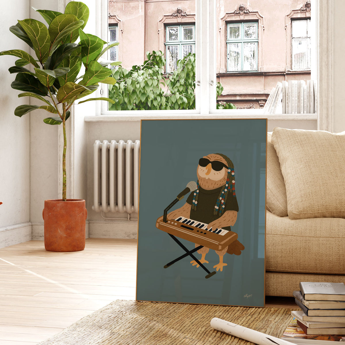 Keyboard Owl Poster