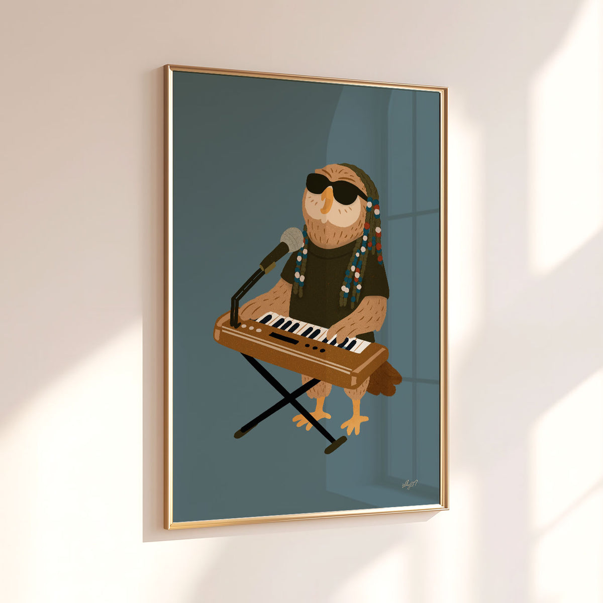Keyboard Owl Poster