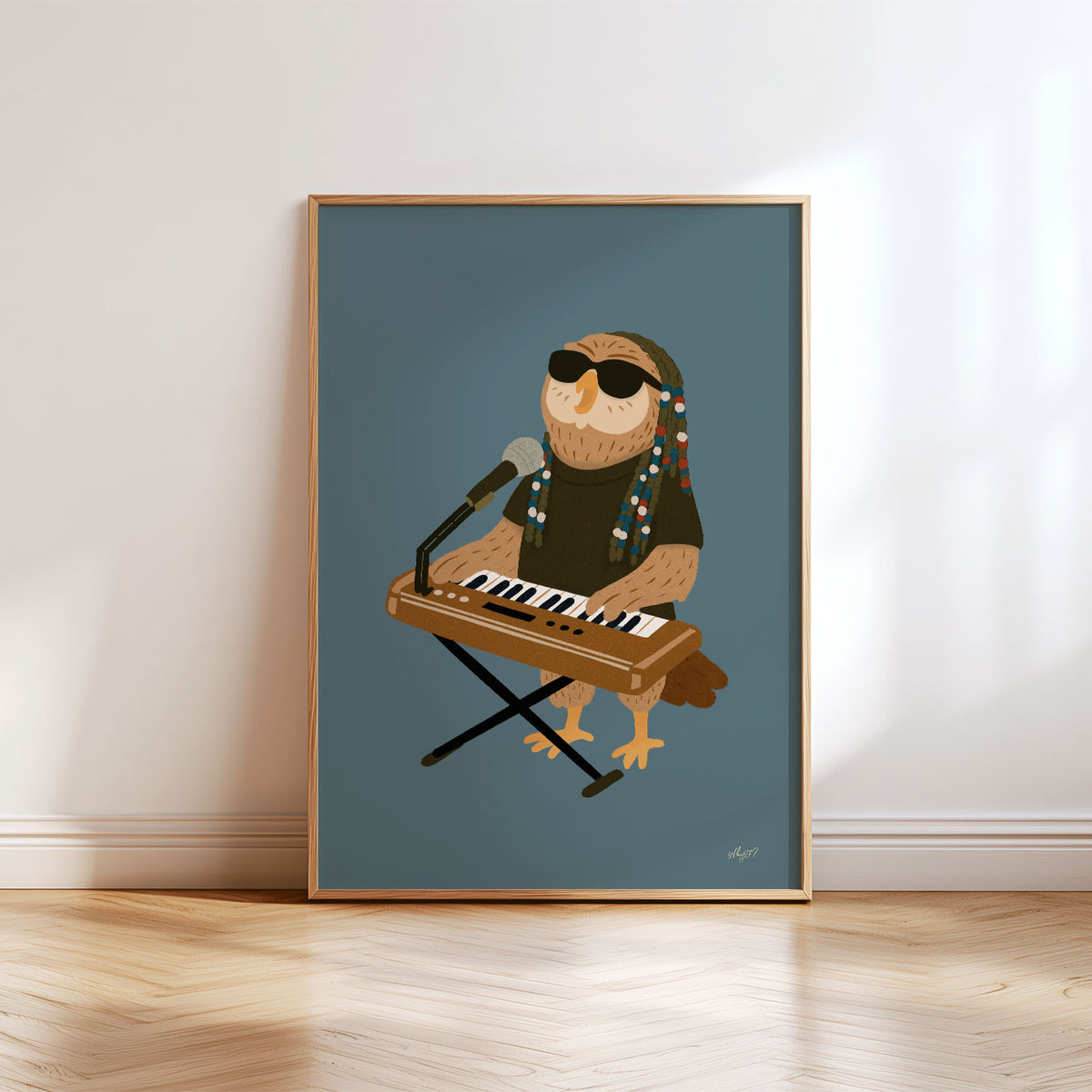 Keyboard Owl Poster