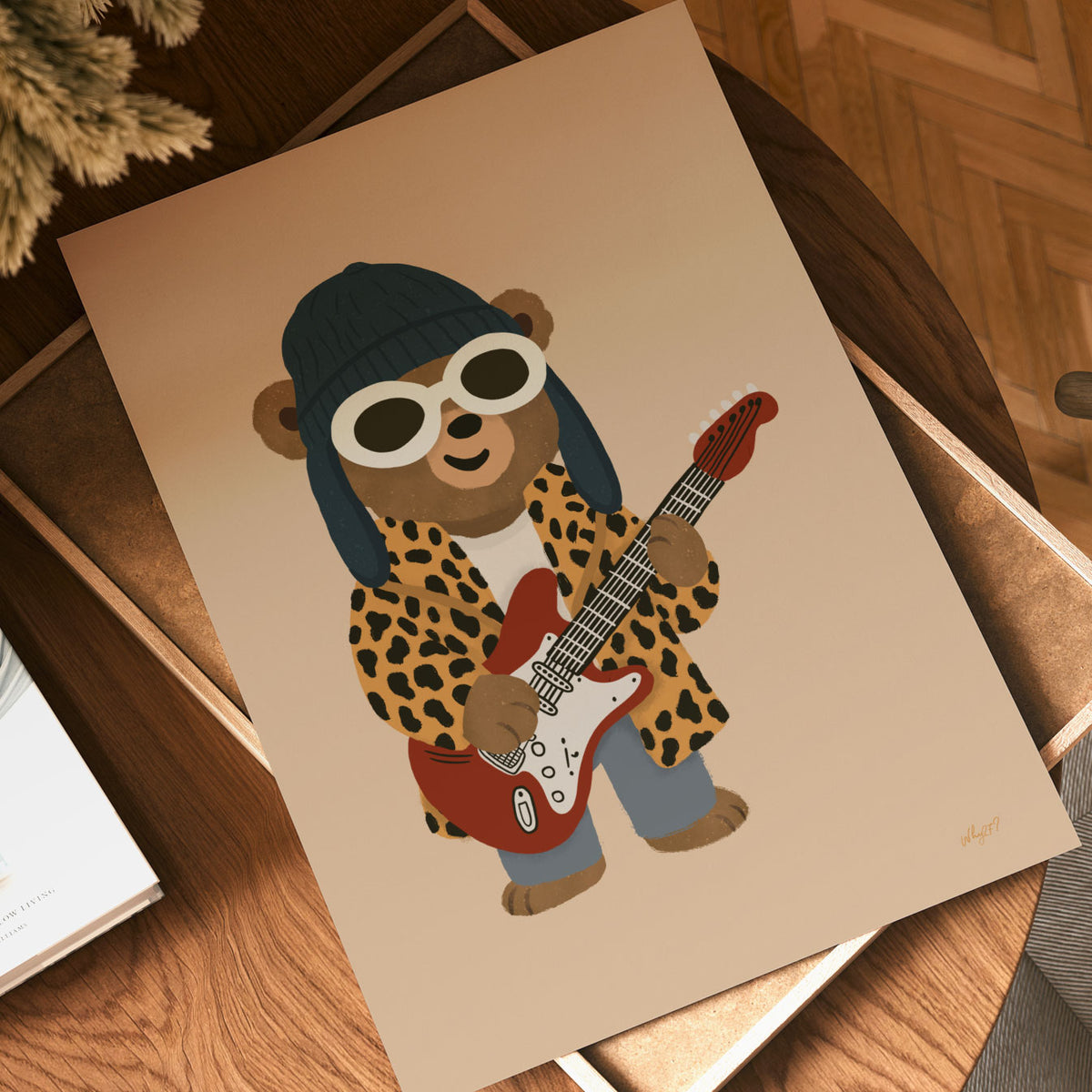 Grunge Bear Poster