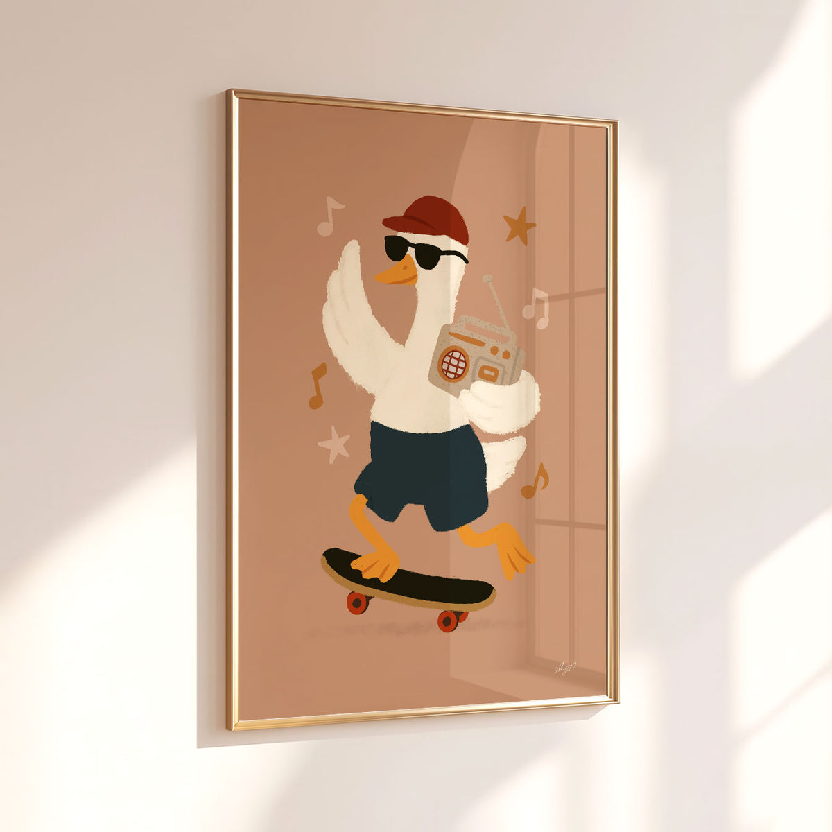 Skate Radio Goose Star Poster