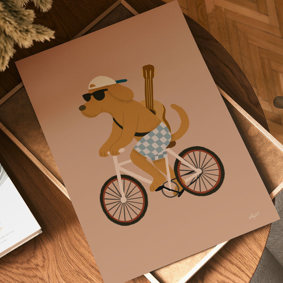 Bike Dog Star Poster