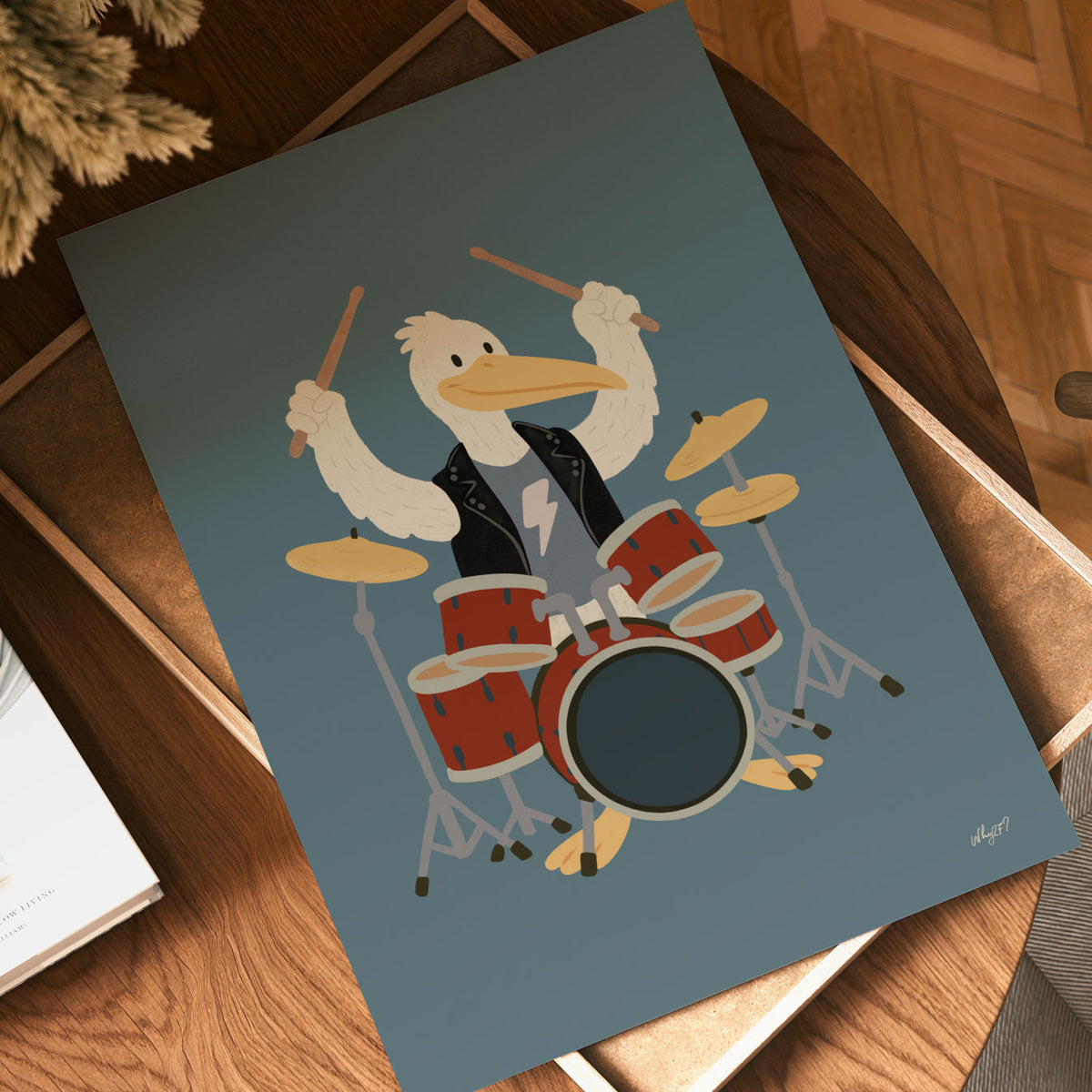 Drummer Pelican Poster