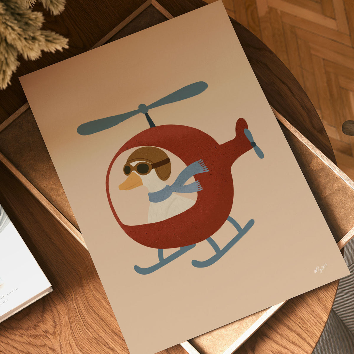 Goose Helicopter Poster