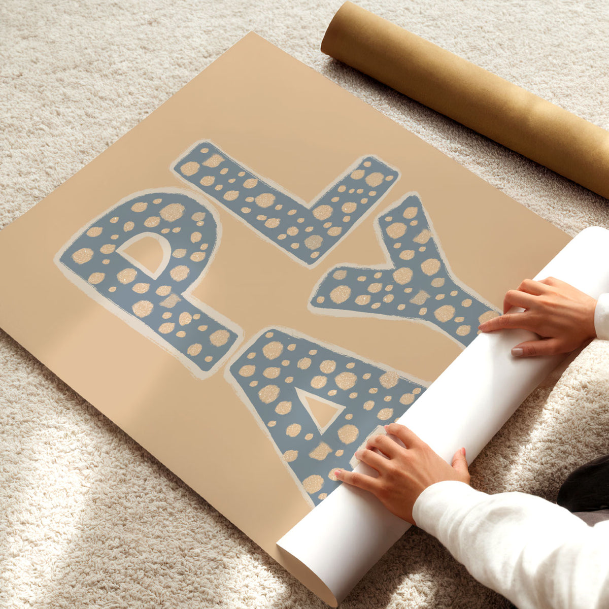 Play Blue Poster