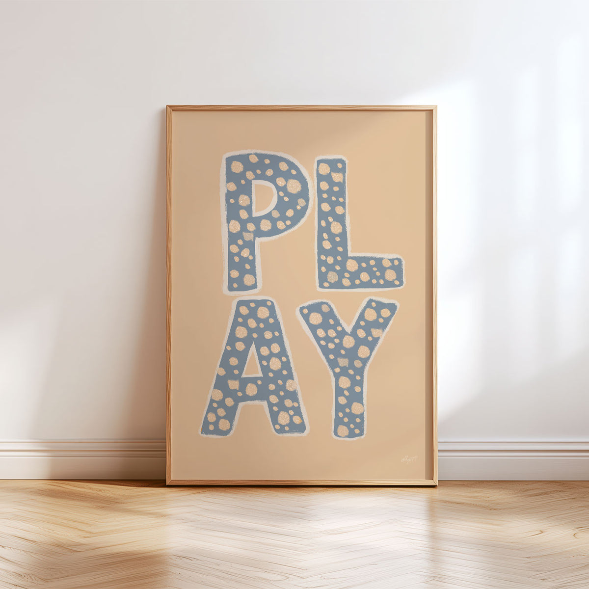 Play Blue Poster
