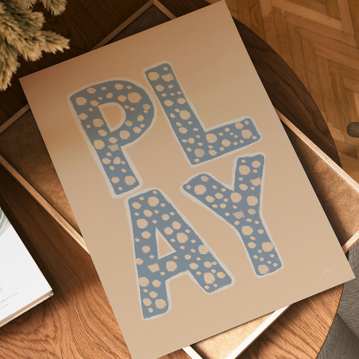 Play Blue Poster