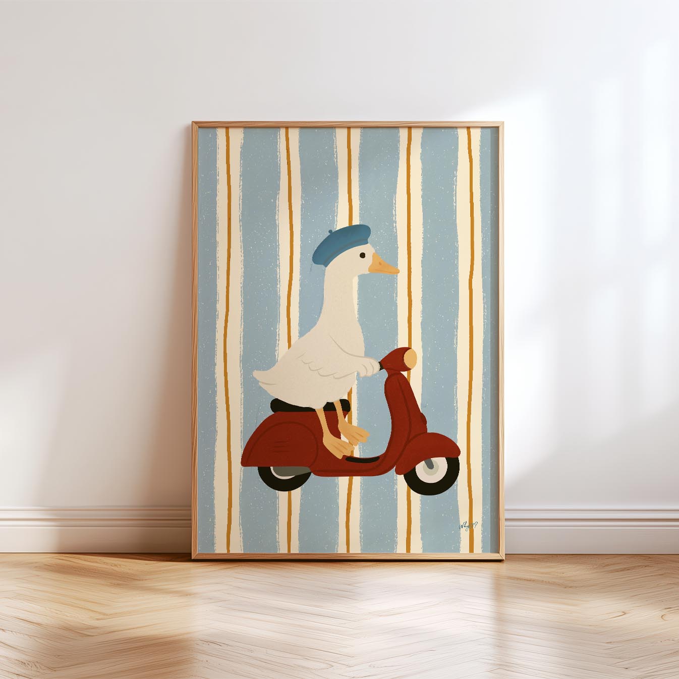 Vintage Roller-Gans-Poster