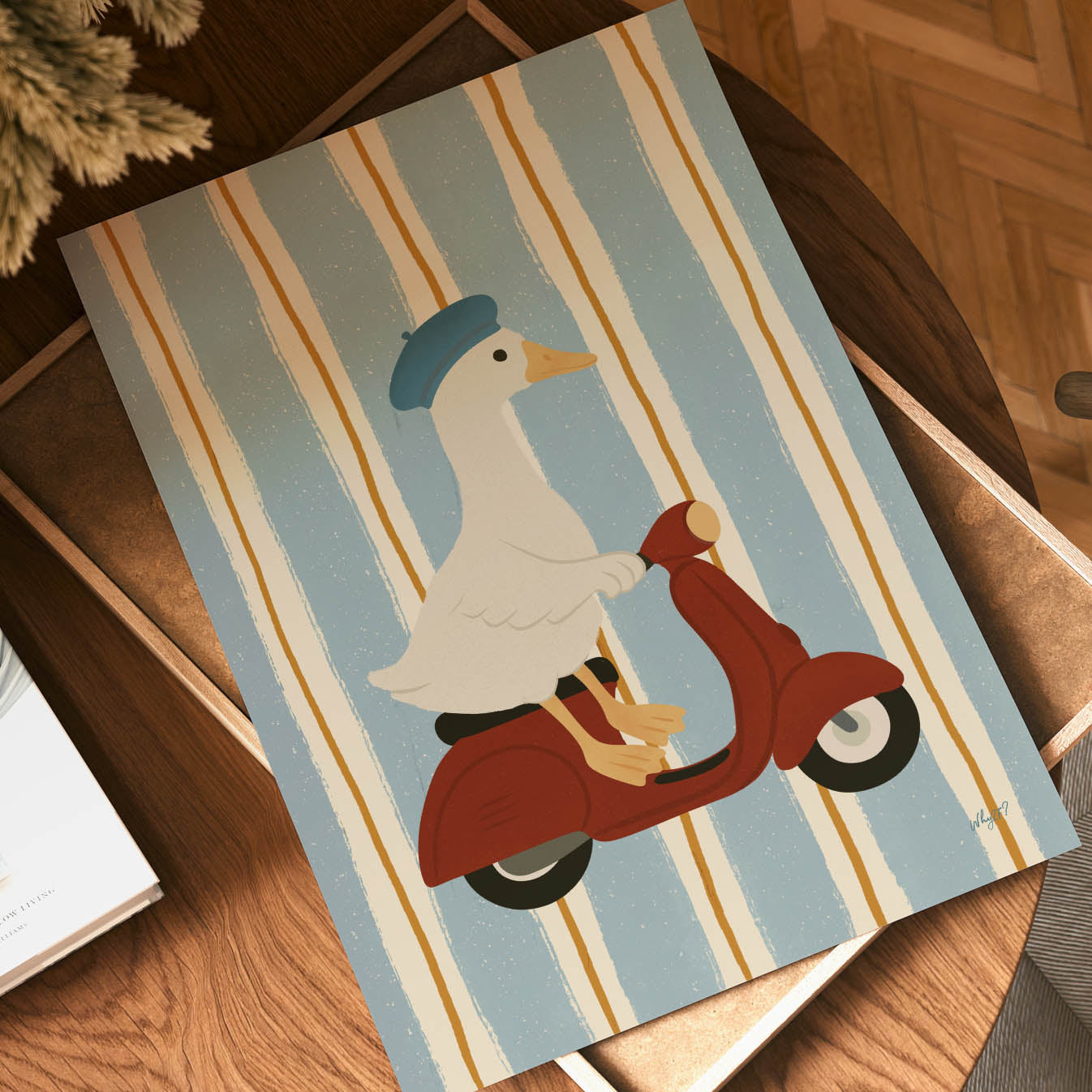 Vintage Roller-Gans-Poster