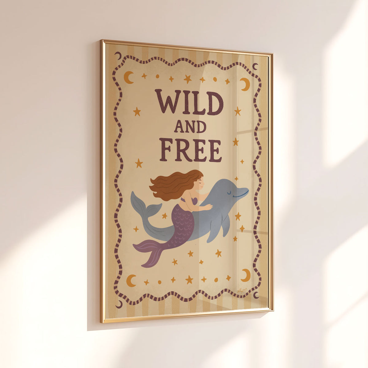 Wild And Free Mermaid Poster
