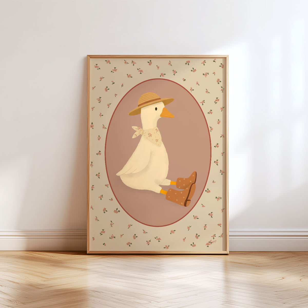 Duck Portrait Poster