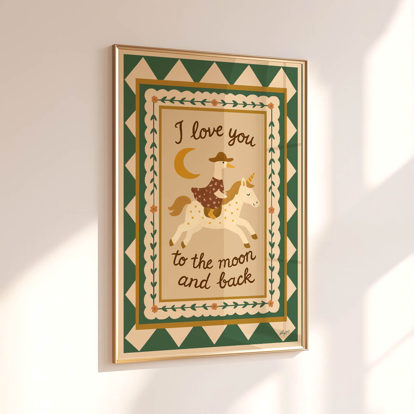 Ich liebe dich bis zum Mond und zurück Poster