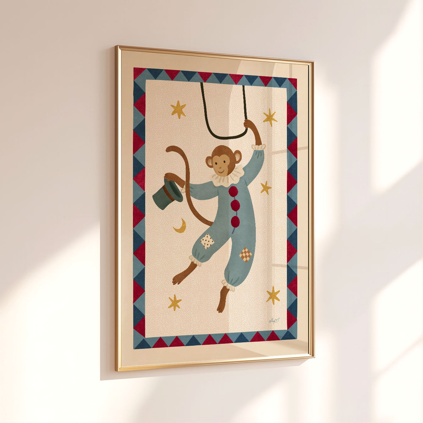 Circus Monkey Poster