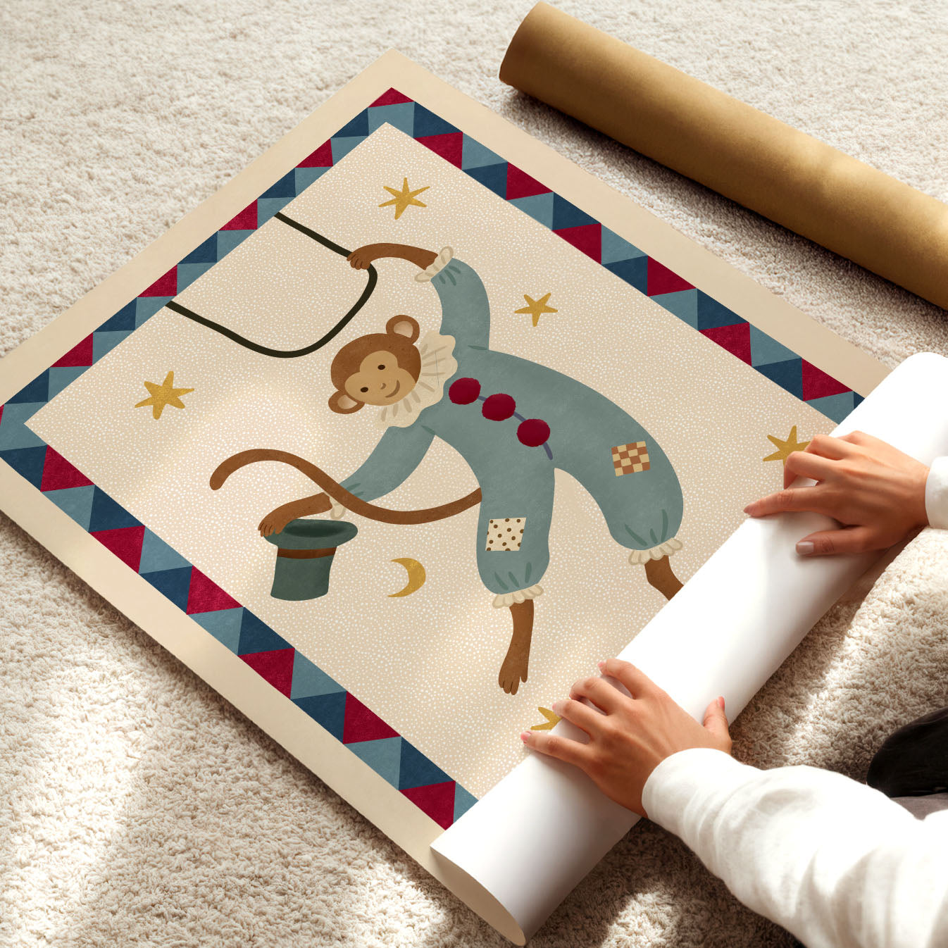 Circus Monkey Poster