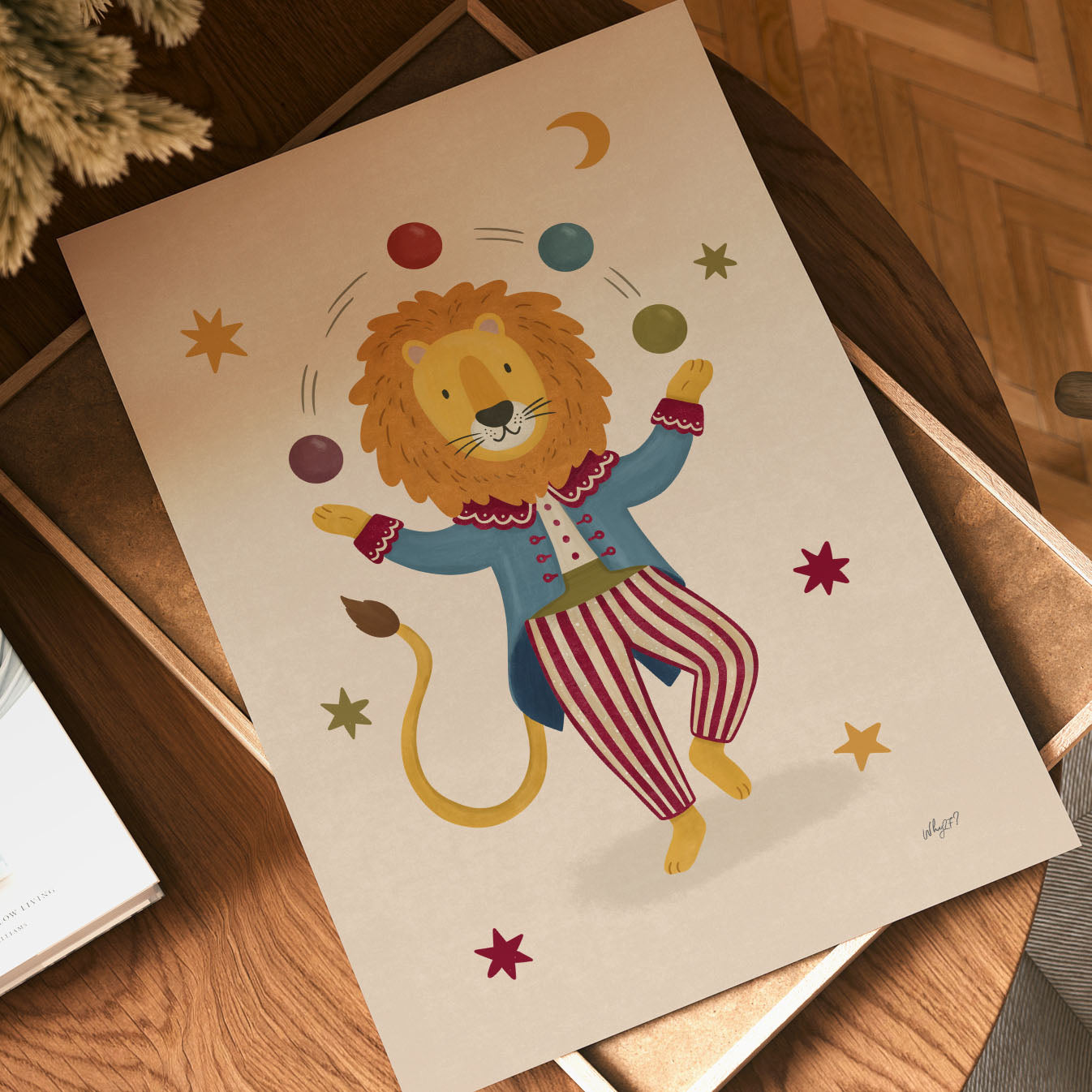 Circus Lion Poster