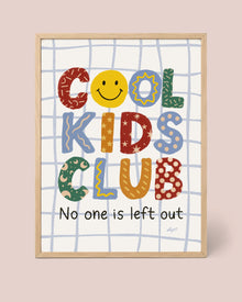 Kinderzimmer-Poster „Cool Kids Club“