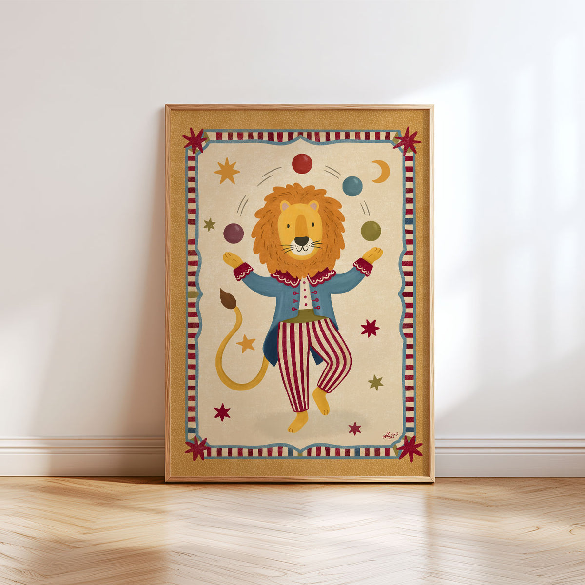 Circus Lion Poster
