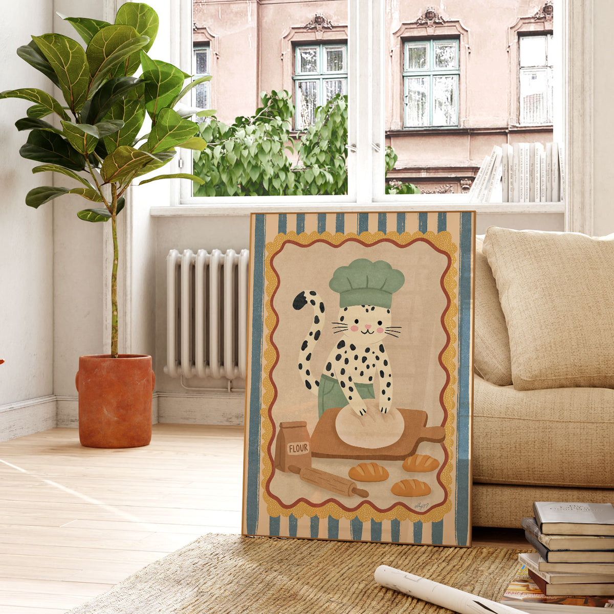 Baker Cat Poster