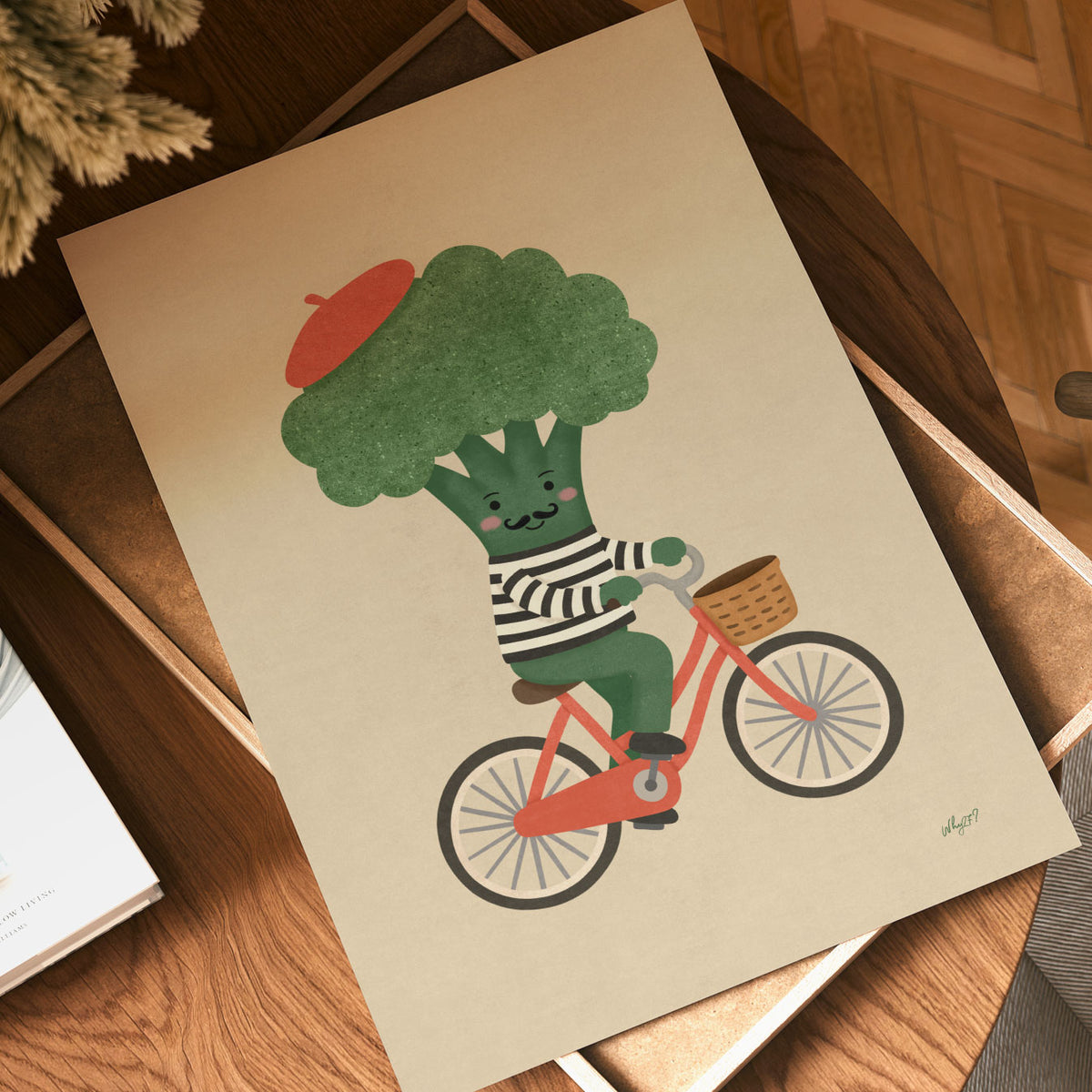 Broccoli On A Bike Poster