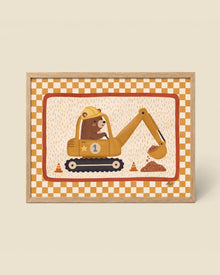 Excavator Bear Poster