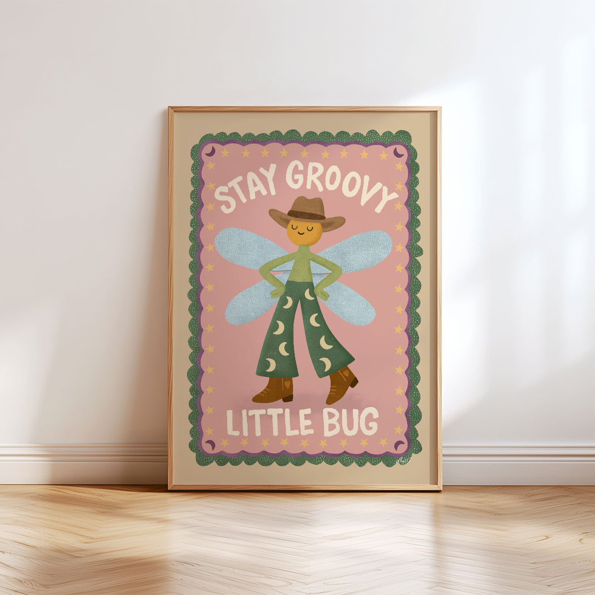 Stay Groovy Little Bug Poster