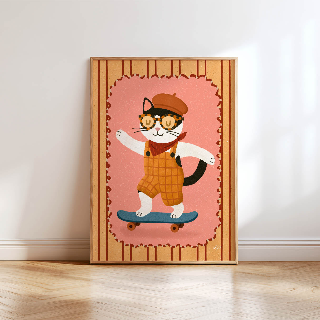 Skater-Katze-Poster