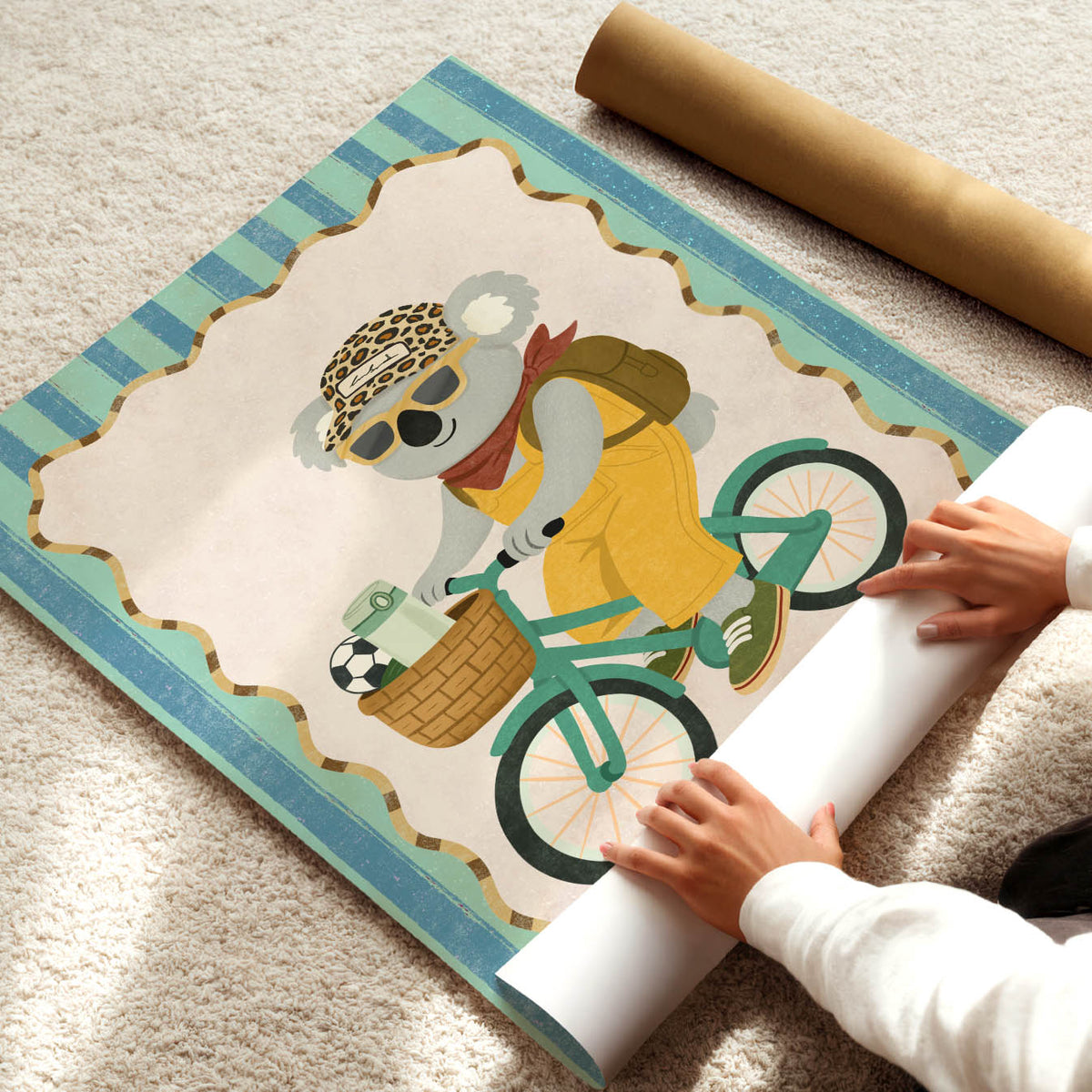 Koala Fahrrad Poster