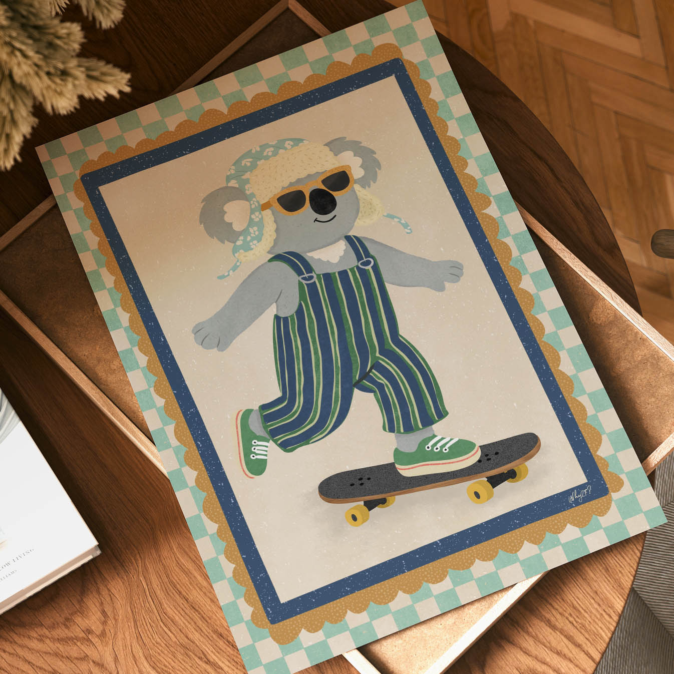Cool Koala Skateboard Poster