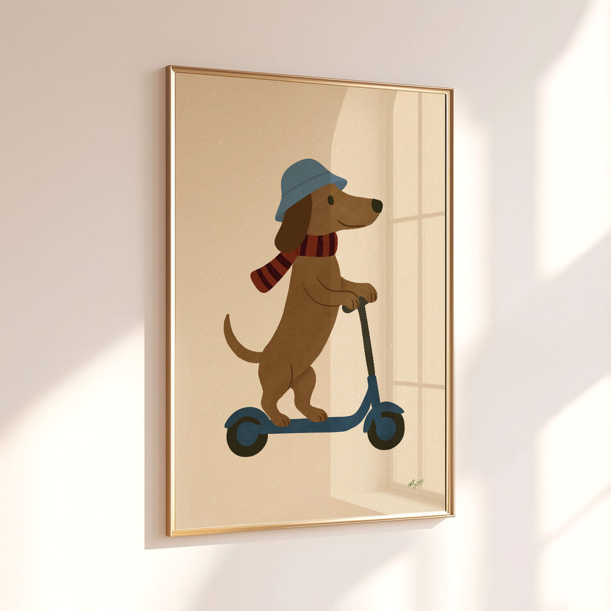 Scooter Dog Poster