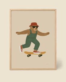 Skater-Bär Poster