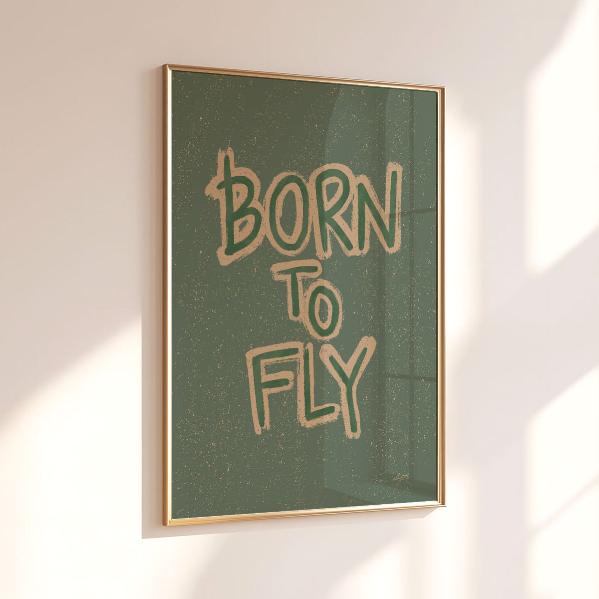 Born To Fly Green Poster