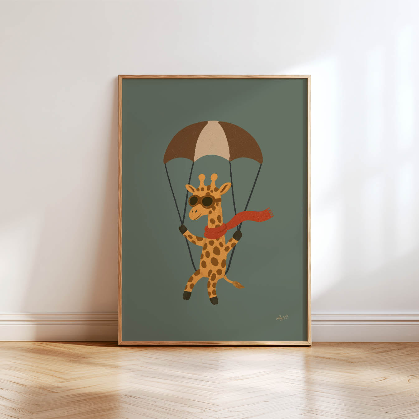 Skybound Giraffe Poster
