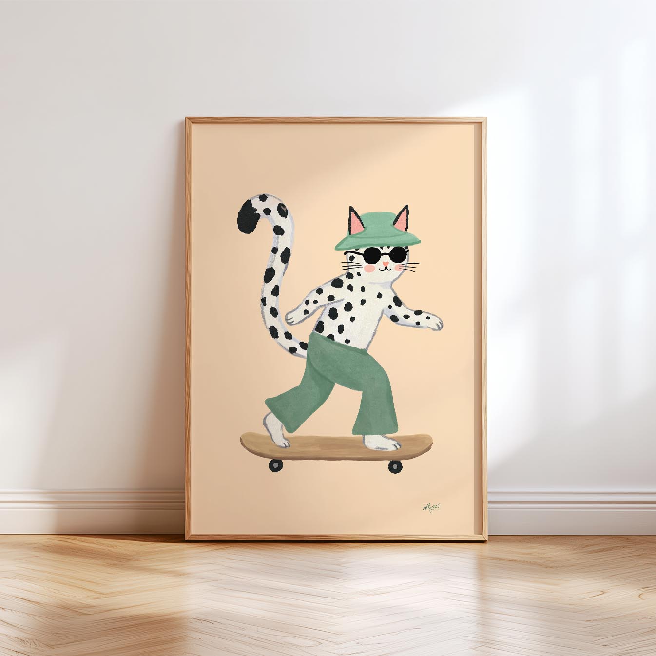 Cool Skaterkatzen-Poster