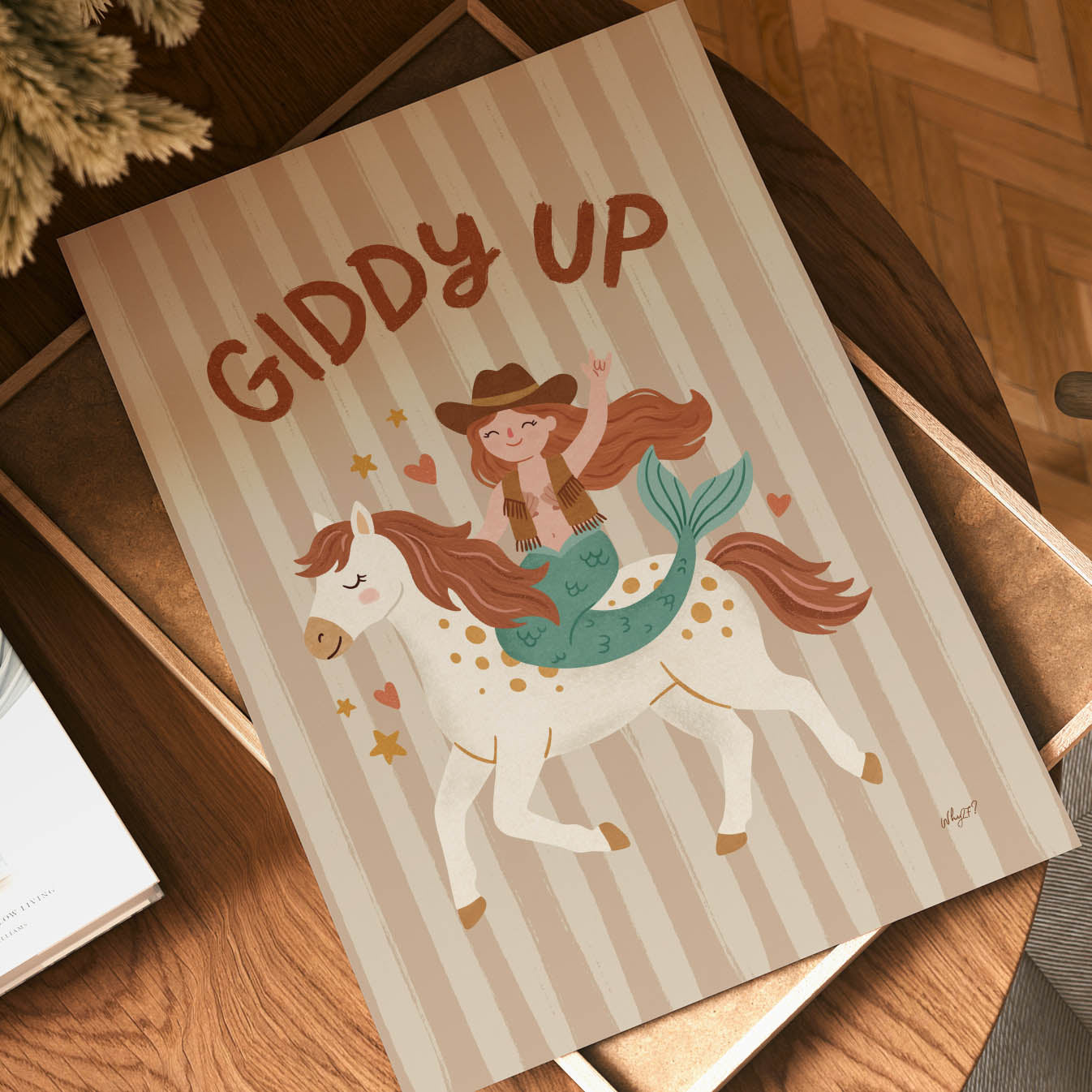 Mermaid Cowgirl Poster