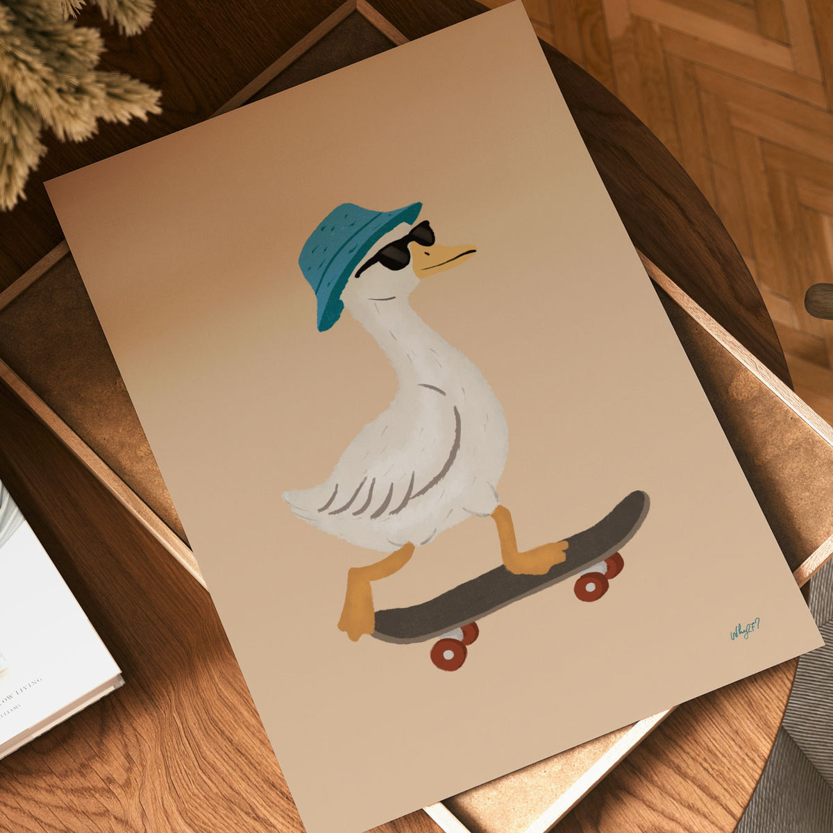 Skater Goose Poster