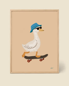 Skater-Gans Poster