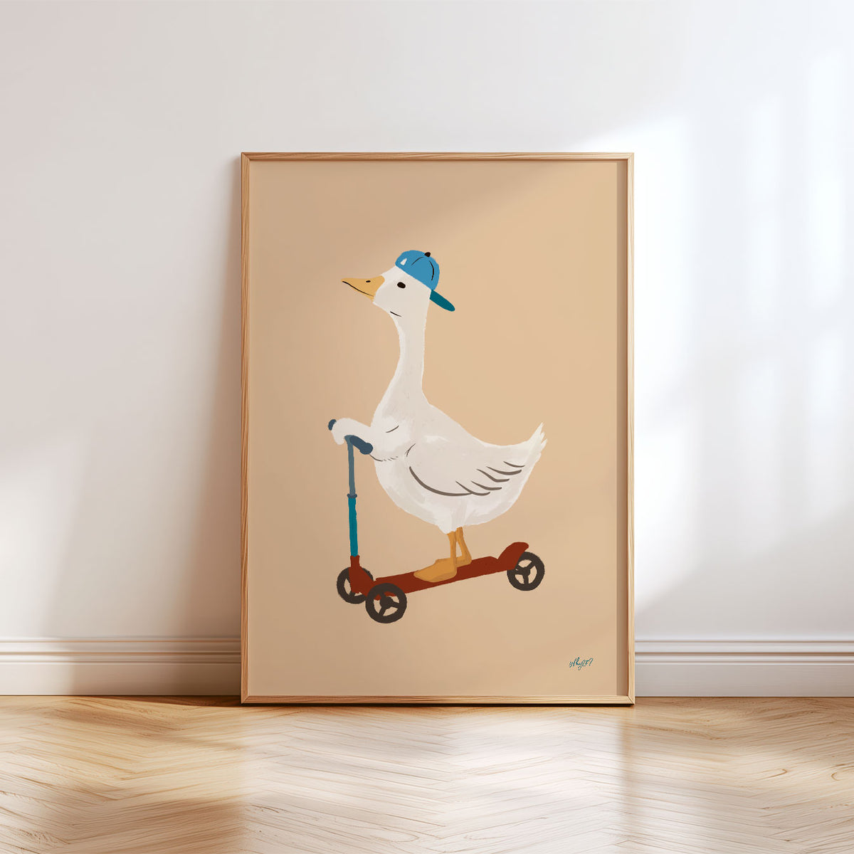 Scooter Goose Poster