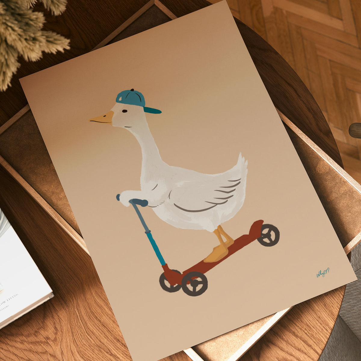 Scooter Goose Poster