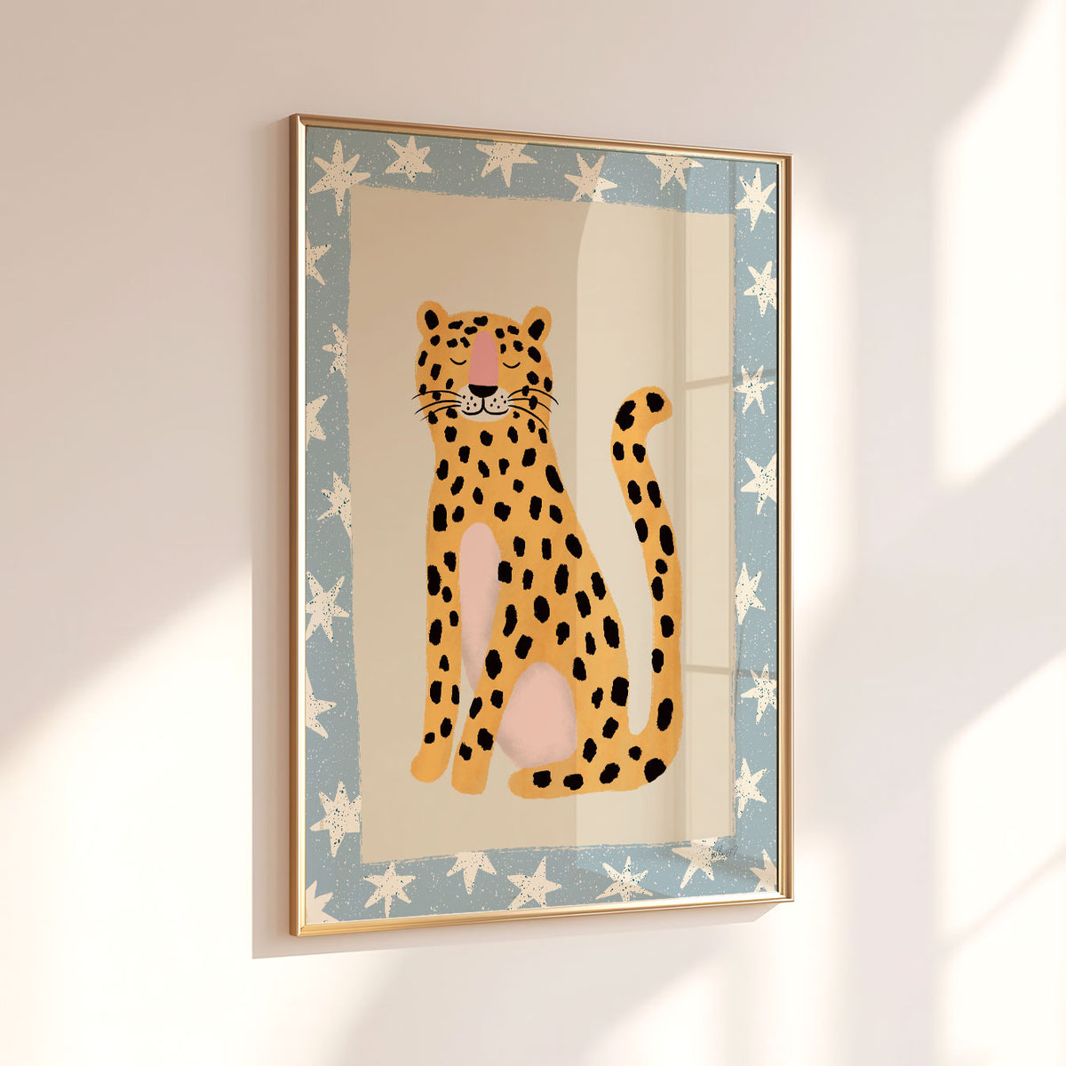 Wild Star Leopard Poster